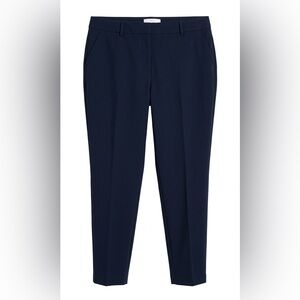 NINE WEST Mid rise Skinny Navy Trousers Womens Plus Size 22W NWT